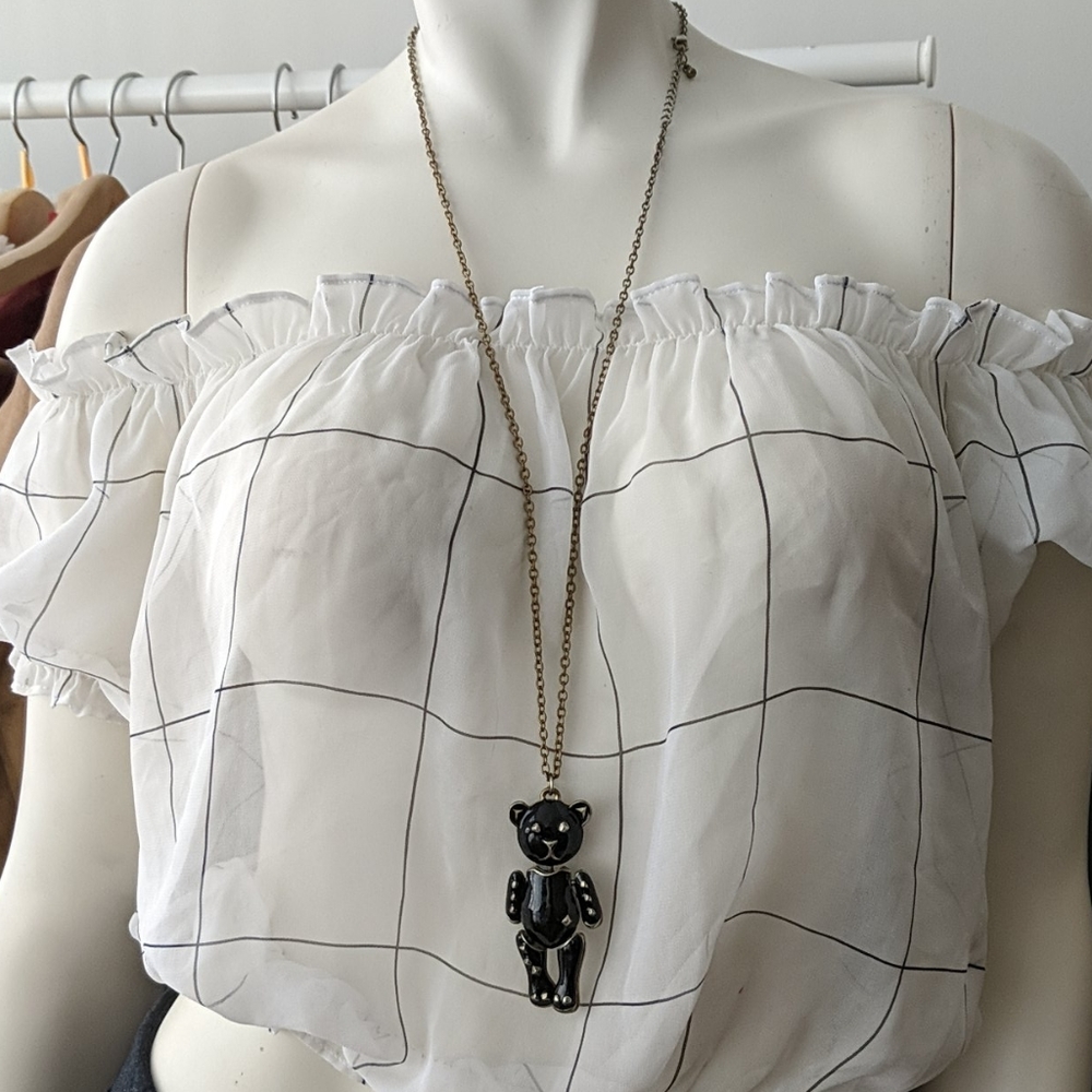 5/$45 Cute Teddy Bear Necklace